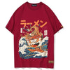 T-shirt Yōtarō - Wine Red / M - STREETWEAR STYLE