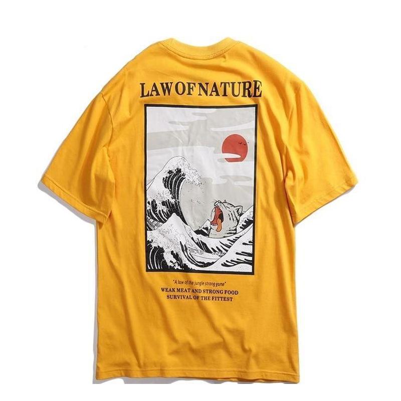 T-shirt Naoki - Yellow / M - STREETWEAR STYLE