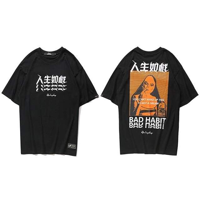 T-Shirt Bad - Noir / L - STREETWEAR STYLE