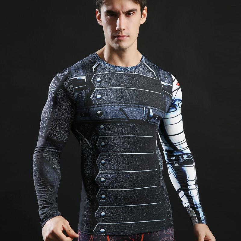 T-Shirt Musculation Long Winter Soldier - Streetwear Style