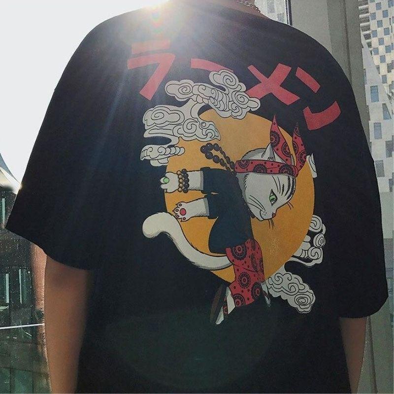 T-Shirt Japonais<br> Ninja Neko