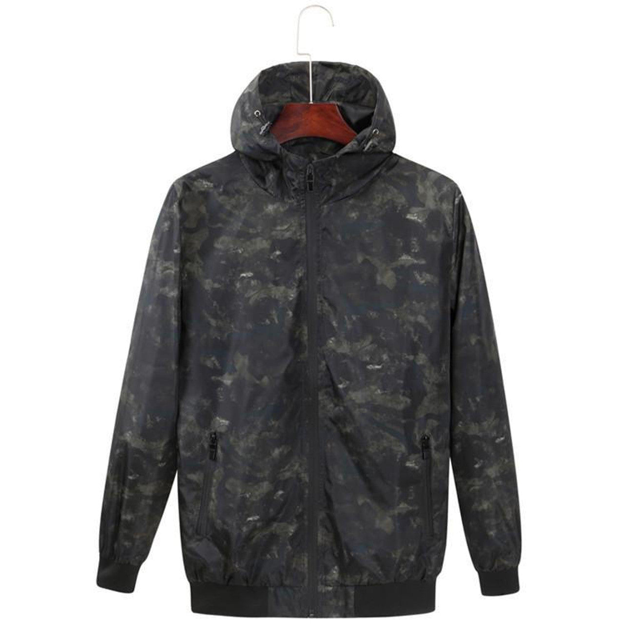 Veste camouflage à capuche